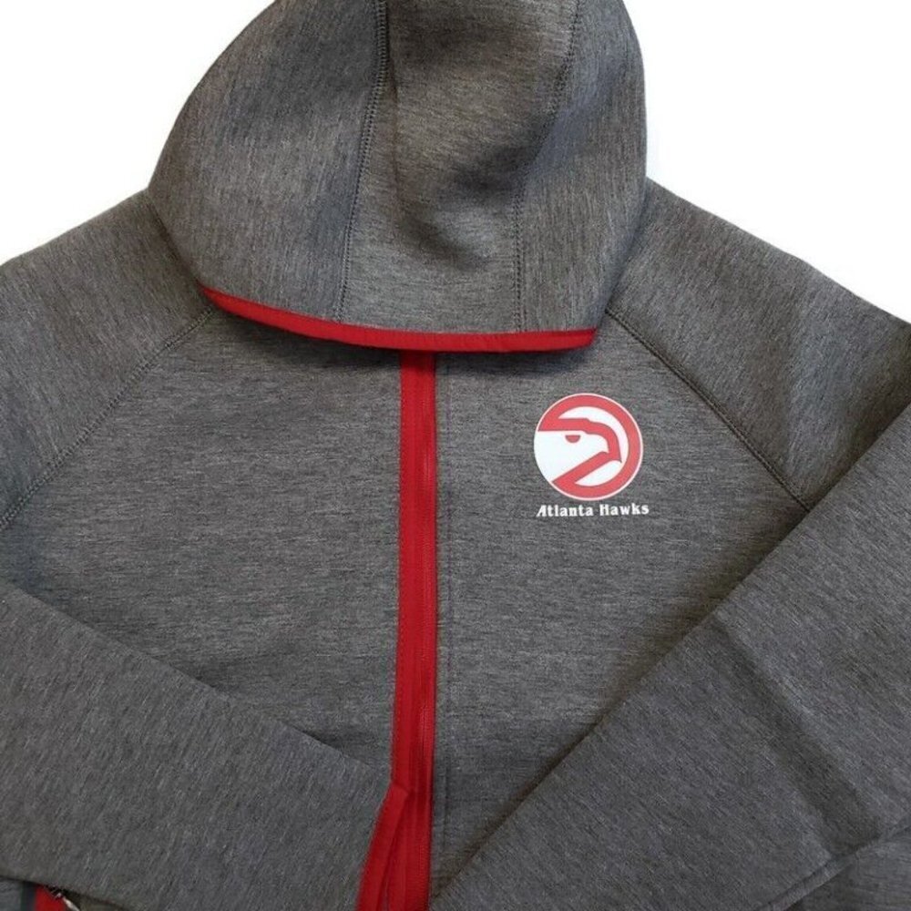 NBA Atlanta Hawks Womens Medium Drop Kick Jacket Touch by Alyssa Milano Grey - Picture 2 of 7